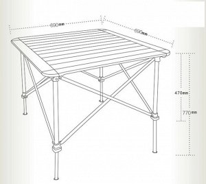 Стол Стол облегченный алюминиевый с ругулируемой высотой
Стол 69 х 69 см, высота 70/47 см
Вес 4,1 кг, Нагрузка до 50 кг