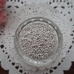 Посыпка кондитерская шарики серебристые