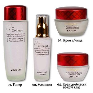 Крем для области вокруг глаз 3wClinic CollagenRegeneration EyeCream с коллагеном восстанавливающий