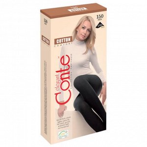 Колготки жен. Conte COTTON  150, nero