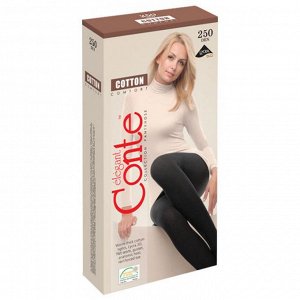 Колготки жен. Conte COTTON  250,  nero