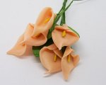 Цветы из резиновой бумаги
