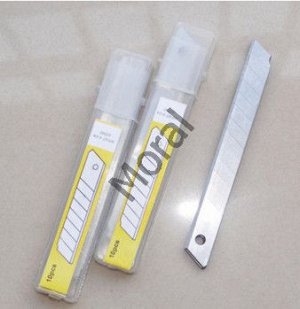 Запасные лезвия для канцелярского ножа 5уп по 10шт  размер 1см