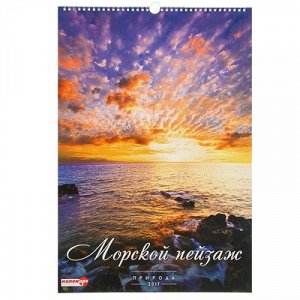 Календарь перекидной на ригеле "Морской пейзаж", 34х49 см   1526460