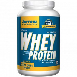 Протеин Jarrow Formulas, 100% натуральный сывороточный протеин, без вкусовых добавок, 32 унции (908 г.). Отзыв: Отличный протеин. Легко растворяется в молоке, легко перемешивается, комочков почти нет,