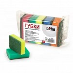 Губка с абразивным слоем,75*45*25мм, (*5шт.в уп.)