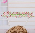 Надпись &quot;Happy Birthday&quot; на шпажках