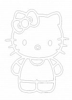 Трафарет A5 &quot;Китти&quot;