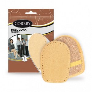 CORBBY-Подпяточник женский HEEL CORK for lady из овечьей кожи