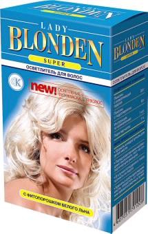 Средство д/осветления волос LADY BLONDEN 35г Super с фитопорошком белого льна