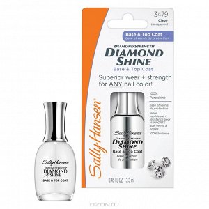 Sally Hansen Nailcare Ж Товар Средство 2 в 1: база и верхнее покрытие diamond strength diamond shine base & top coat