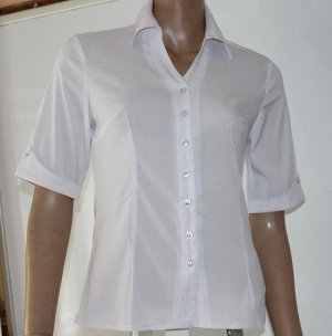 5531 белая Рекомендую !Отличная базовая  рубашка женская, очень приятная, универсальная. Турция, состав 45% хлопок, 55% полиэстер. С 48 размера прибавляем 2, чтобы получить российский