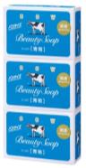 Молочное освежающее мыло "Beauty Soap" "Чистота и свежесть" синяя упаковка (кусок 135 гр) × 3 шт