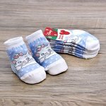 Носки детские &quot;С новым годом&quot; Дисней, Мари 8-10 см, 6-9 мес., 100% хлопок   1493221