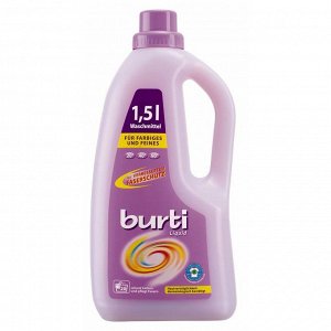 BURTI Средство синтетическое жидкое для цветного и тонкого белья Burti Liquid 1.5 л