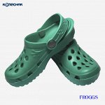 шлепанцы Frogs, цвет зеленый