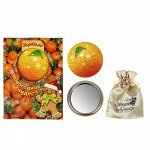 Зеркало с мешочком в открытке &quot;Мандарин&quot;, диам 5,8 см диам. 5,8 см 233061