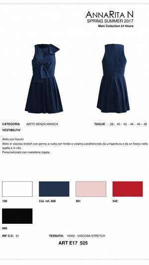 Платье АннаРита Италия темно-синее