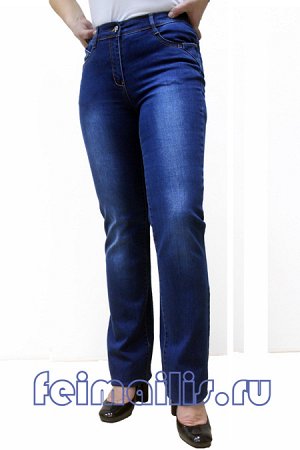 8125--Прямые синие джинсы р.7,7,7,7,7,9