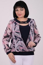НИДЛ 251 Блуза  розово-синий