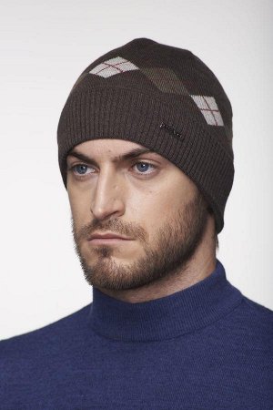 коричневый Состав:	Sliven: 80% wool 20% p/acril
Описание:

Прекрасная мужская шапка по голове с рельефным, практичным отворотом. Спокойный геометрический рисунок. В основе качественная, шерстяная пряж