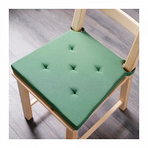 ЮСТИНА Подушка на стул, зеленый