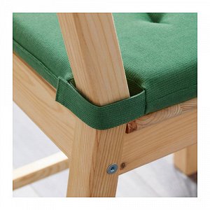 ЮСТИНА Подушка на стул, зеленый