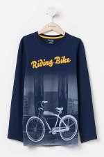 Bisiklet Bask?l? Gen? Erkek T-shirt