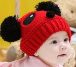 Шапка. Панда. Материал: смесь хлопка. На окружность головы: 43-52 см.
