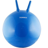 Мяч-попрыгун TORRES AL100455 с ручками, 55 см, ПВХ, с насосом, синий
