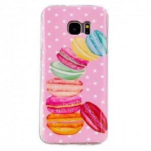Macarons. Чехол силиконовый с рисунком на телефон Samsung Galaxy