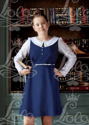 Платье для девочки арт. АА-003, цвет синий