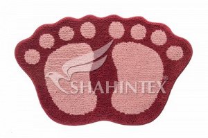 Коврик Коврик Лапки Мicrofiber SHAHINTEX 40*60  совмещенные   NEW !!  Изготовлен из 100% полиэстра (микрофайбер). Данный материал прочен, не выцветает и быстро сохнет. Коврик имеет латексную основу, б