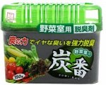 KOKUBO Дезодорант-поглотитель неприятных запахов, с древесным углём, для холод. (общая кам.), 150 гр