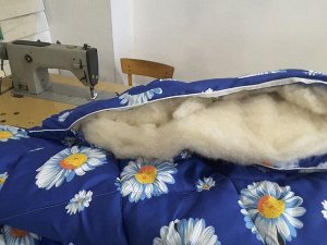 Одеяло с наполнителем из овечьей