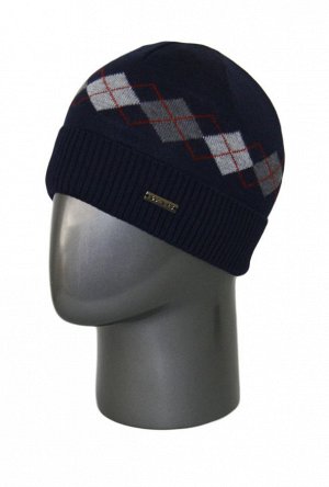 синий Состав:	Sliven: 80% wool 20% p/acril
Описание:

Прекрасная мужская шапка по голове с рельефным, практичным отворотом. Спокойный геометрический рисунок. В основе качественная, шерстяная пряжа, мя
