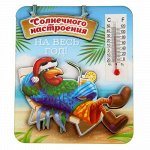 Деревянный магнит “Солнечного настроения на весь год!”. 7,7х9 см 1306160