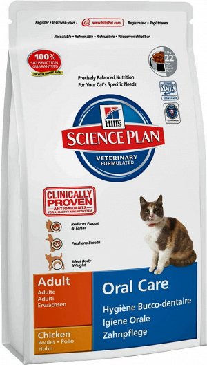 Hill's SP Feline Adult Oral Care д/кош уход за зубами Курица 6/250гр