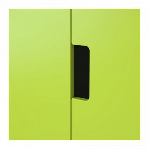 СТУВА Комб для хран с дверц/ящ, белый, зеленый