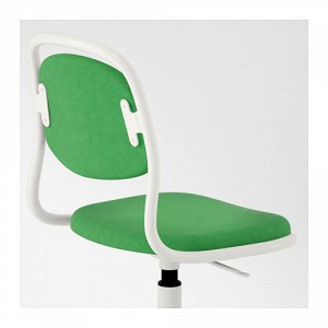 ОРФЬЕЛЛЬ Детский стул, белый, Висле ярко-зеленый