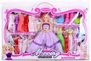 2134757 Набор: кукла с аксессуарами. Материал: пластик. Размер упаковки: 55 * 6 * 35 см, высота куклы 29 см.