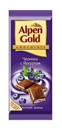 Шоколад Alpen Gold Чернично-йогуртовая начинка 90 гр
