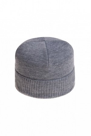 серый Состав:	50% шерсть, 50% акрил
Описание:

Классическая мужская шапка с отворотом. Однотонная модель из полушерстяной, качественной пряжи. Подкладка - полный флис - отлично защитит в холодную, зим