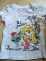 Футболка с девочкой белая
