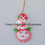 Украшение НГ 10см PVC №21