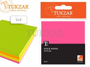 TZ F Блок с липким слоем: 4-х цветный, 200 листов  /76*76мм./
