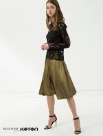 Dilek Hanif For Koton Skirt Gold