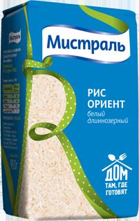 Рис Ориент белый длиннозерный, 900гр