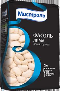 Фасоль Лима белая крупная, 450гр