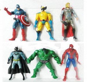 Супергерои Супергерои. Материал: пластик. Размер: 13-15 см. 6 штук